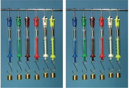 United Scientific™ Spring Scale, Clear Plastic Body, 5000G / 50N, Graduation 100G/1N Yellow in Kuwait