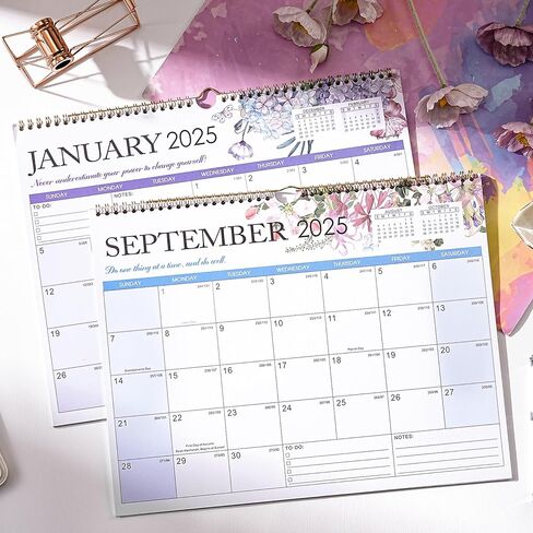 2025 Wall Calendar - Funny Calendar 2025 with Animal Memes, Jan. 2025 - Dec. 2025, 12" x 24" (Open), Calendar for Kids/Teen, Unruled Blocks, Thick Paper in Saudi Arabia