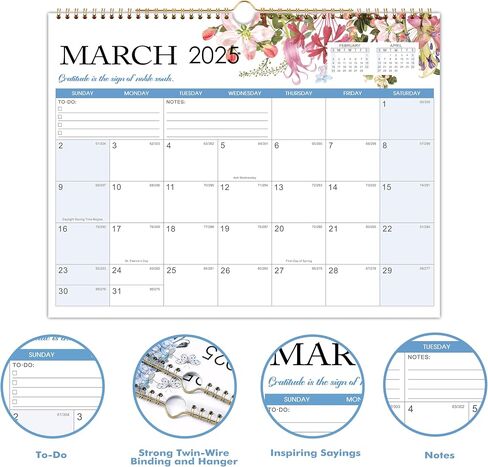 2025 Wall Calendar - Funny Calendar 2025 with Animal Memes, Jan. 2025 - Dec. 2025, 12" x 24" (Open), Calendar for Kids/Teen, Unruled Blocks, Thick Paper in Saudi Arabia