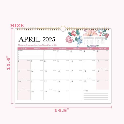 2025 Wall Calendar - Funny Calendar 2025 with Animal Memes, Jan. 2025 - Dec. 2025, 12" x 24" (Open), Calendar for Kids/Teen, Unruled Blocks, Thick Paper in Saudi Arabia