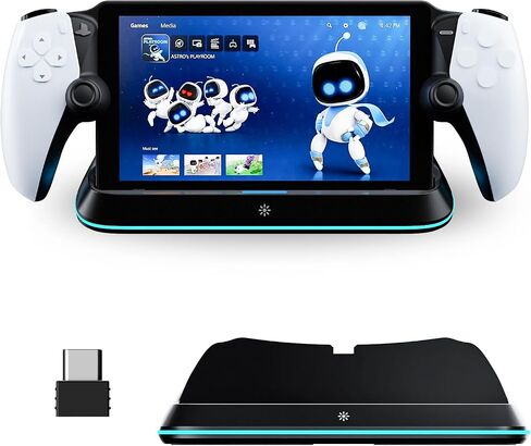 Charging Stand for PS Portal Remote Player, PS Portal Charger Dock Station for PlayStation Portal,PS Portal Stand with 7 RGB Light Modes and Type-C Cable, White in Saudi Arabia