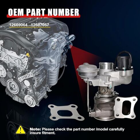 6A0-F4-T/C Turbocharger Assembly without Solenoid Valve Compatible with Hond-a Accord 2018-2022 1.5L Engine Replace# 181201132E 18900-6A0-003 in Kuwait