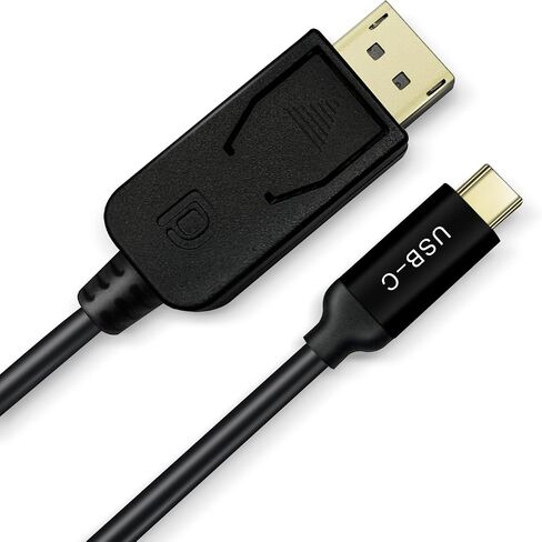 كابل USB C بسرعة 32.4 جيجابت في الثانية إلى DisplayPort 8K، منفذ عرض ثنائي الاتجاه إلى كابل USB C بطول 6 أقدام يدعم 4K 144 هرتز/2K 240 هرتز (Thunderbolt 4 إلى DisplayPort 1.4،) مجدول - يعمل مع iPhone 15 MacBook XPS in Kuwait