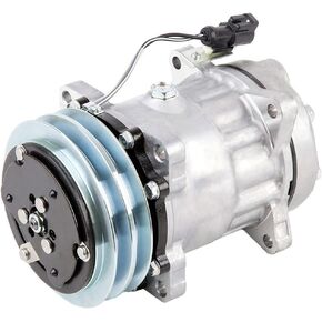 ضاغط التيار المتردد وقابض تكييف الهواء مزدوج الحزام مقاس 132 مم يحل محل Sanden SD7H15 HD 4497 ​​4704 12v - BuyAutoParts 60-02091NA NEW in Kuwait