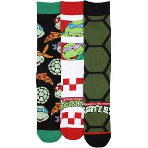 Bioworld Teenage Mutant Ninja Turtles 3-Pack Men's Casual Crew Socks in Saudi Arabia