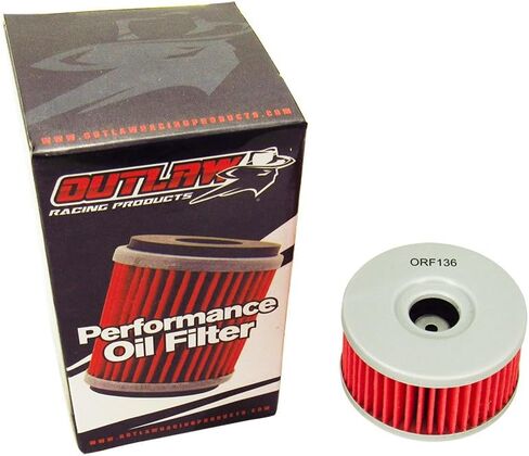 فلتر زيت أداء Outlaw Racing ORF136 متوافق مع دراجات سوزوكي النارية DR-Z250 TU250X يستبدل KN136 in Saudi Arabia