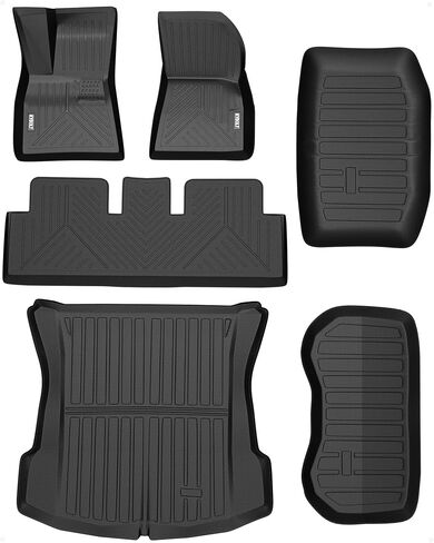 Custom Fit Floor Mats for 2020-2023 Tesla Model 3,6 Pack TPE Floor Liners Compatible with 2020 2021 2022 2023 Tesla Model 3 in Saudi Arabia