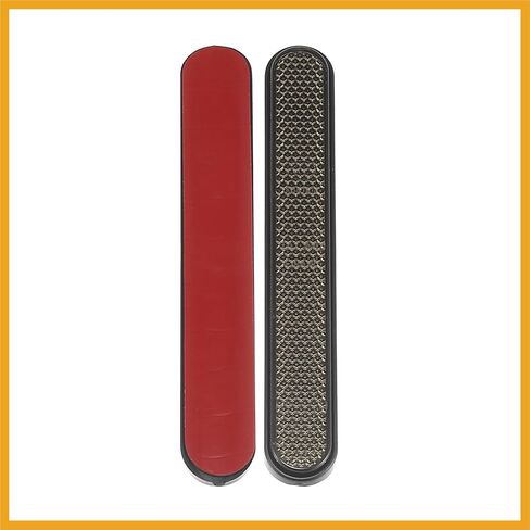 Front Lower Fork Reflector Sticker Rear Saddlebag Reflective Cover Universal Smoke 1 Pair Durable Material Replacement in Saudi Arabia
