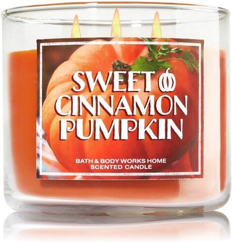 Bath and Body Works Thankful Candle Sweet Cinnamon Pumpkin 3 Wick 14.5 oz in Saudi Arabia