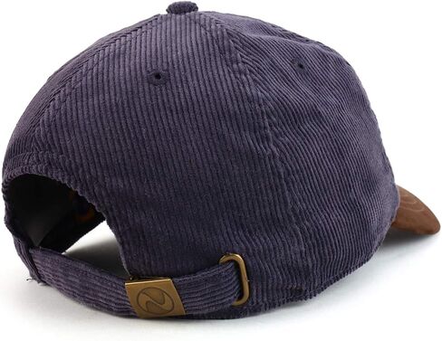 Trendy Apparel Shop 2 Tone 100% Cotton with Synthetic Suede Visor Baseball Cap in Saudi Arabia