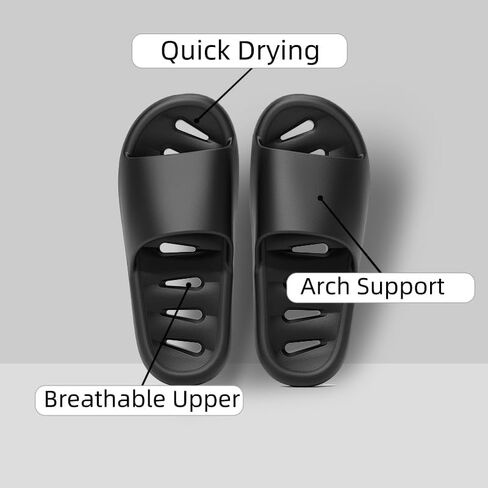 Shower Slippers for Women and Men,Non-Slip Bathroom Shoes Quick Drying, Pool Slides,Indoor Outdoor Sandals in Saudi Arabia