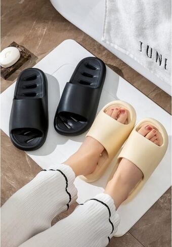 Shower Slippers for Women and Men,Non-Slip Bathroom Shoes Quick Drying, Pool Slides,Indoor Outdoor Sandals in Saudi Arabia