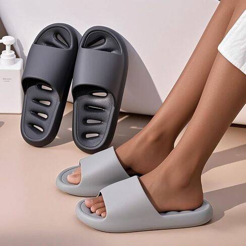 Shower Slippers for Women and Men,Non-Slip Bathroom Shoes Quick Drying, Pool Slides,Indoor Outdoor Sandals in Saudi Arabia