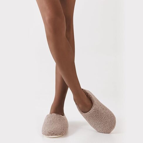Women's Fuzzy Fleece Closed Back Warm Indoor Slipper House Slipper in Kuwait