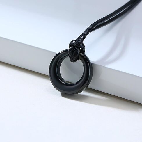 Urn Necklace for Ashes Memorial Cremation Jewelry for Ashes, Urns Pendant Keepsake Jewelry with Funnel Kit and Velvet Bag (Circle of Life) in Saudi Arabia
