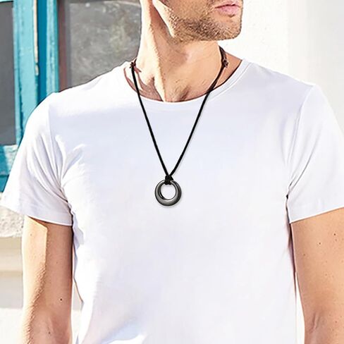 Urn Necklace for Ashes Memorial Cremation Jewelry for Ashes, Urns Pendant Keepsake Jewelry with Funnel Kit and Velvet Bag (Circle of Life) in Saudi Arabia
