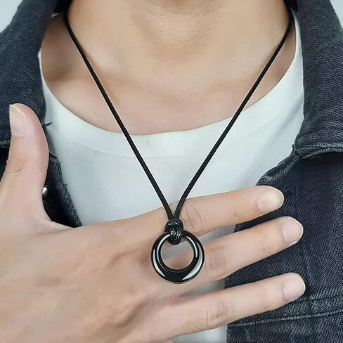 Urn Necklace for Ashes Memorial Cremation Jewelry for Ashes, Urns Pendant Keepsake Jewelry with Funnel Kit and Velvet Bag (Circle of Life) in Saudi Arabia