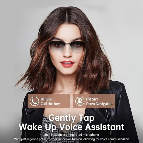 Bluetooth Audio Smart Blue Light Glasses for Men & Women, Blue Light Filtering & Open Ear Sound Smart Glasses with Mic & Speakers - Touch & Voice Assistant Compatible for Office,Music,Answering Calls in Kuwait