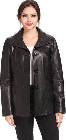 BGSD Women Evelyn Lambskin Leather Jacket (Also available in Plus Size & Petite) in Saudi Arabia