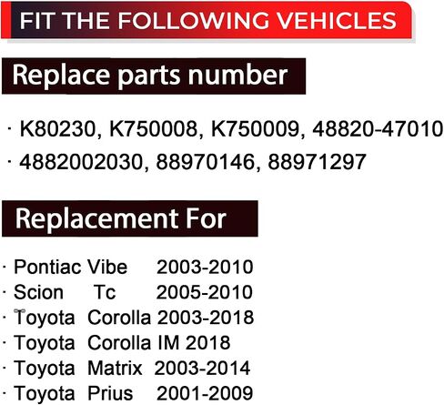 K90344 Front Stabilizer Sway Bar Link Kits 2pcs Compatible with Lexus ES300 ES330 RX330 RX350L RX400h RX450h, Toyota Avalon Camry Highlander Solara Venza 2004-2021 in Saudi Arabia