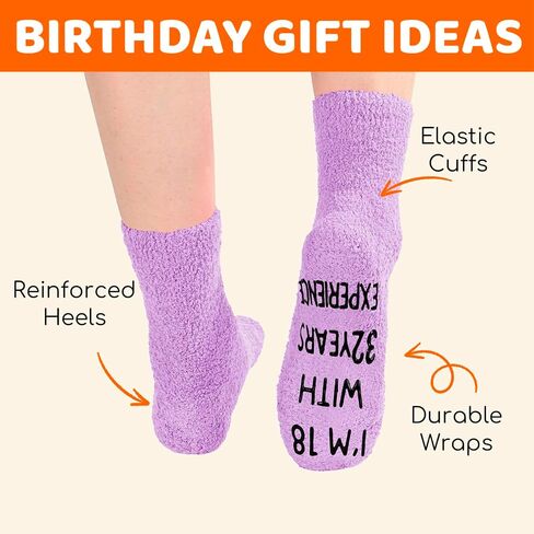 HAPPYPOP 50th Birthday Gifts for Women - Novelty Socks for 50 Year Olds, 50 Year Old Birthday Gifts Ideas in Saudi Arabia