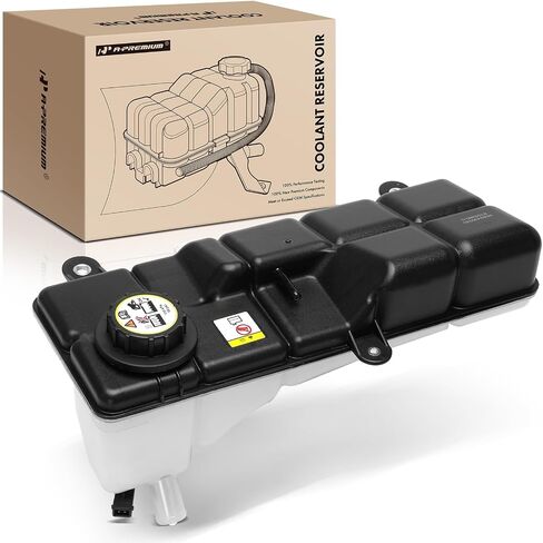 A-Premium Engine Coolant Overflow Recovery Reservoir Tank [with Cap & Sensor] Compatible with Ford Mustang 1997 1998 1999 2000, 4.6L - Front Side in Saudi Arabia