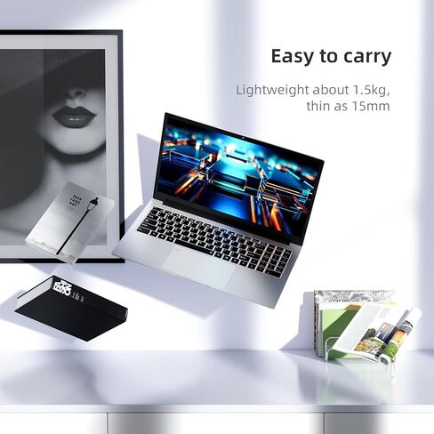 14'' Laptop 2024, Windows 11, Intel Celeron N4000, 8 GB RAM, 256 GB Storage, Micro-Edge HD Display, Thin & Portable, 4K Graphics, Grey in Kuwait