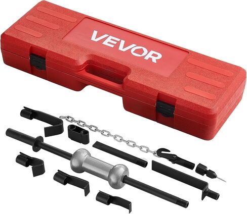 VEVOR Dent Puller Kit, 13 lbs 14-in-1 Slide Hammer Dent Removal Kit, Heavy-Duty Auto Body Truck Repair Automotive Damage Remover Tool Repair Frame with Carrying Case, Extension Rod, Non-Slip Handle in Saudi Arabia