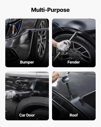 VEVOR Dent Puller Kit, 13 lbs 14-in-1 Slide Hammer Dent Removal Kit, Heavy-Duty Auto Body Truck Repair Automotive Damage Remover Tool Repair Frame with Carrying Case, Extension Rod, Non-Slip Handle in Saudi Arabia