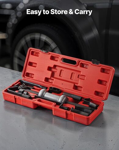 VEVOR Dent Puller Kit, 13 lbs 14-in-1 Slide Hammer Dent Removal Kit, Heavy-Duty Auto Body Truck Repair Automotive Damage Remover Tool Repair Frame with Carrying Case, Extension Rod, Non-Slip Handle in Saudi Arabia