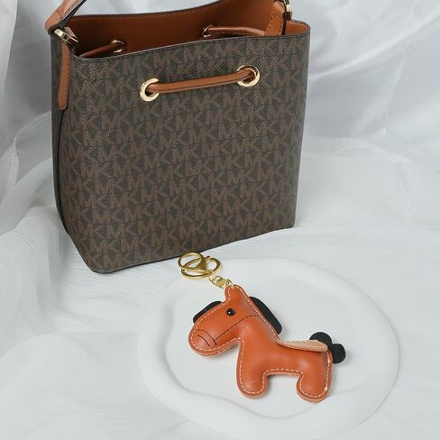Leather Horse Keychains for Women Car Key Rings Female Handbags Backpacks in Kuwait