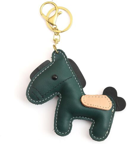 Leather Horse Keychains for Women Car Key Rings Female Handbags Backpacks in Kuwait