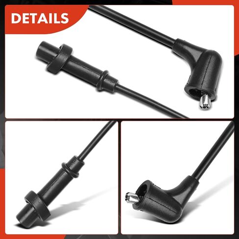 A-Premium 5PCS Spark Plug Wires Compatible with Chevrolet Metro 1998-2000 & Geo Metro 1989-1997 & Pontiac Firefly 1989-1991 1994-1999, 1.0L in Saudi Arabia