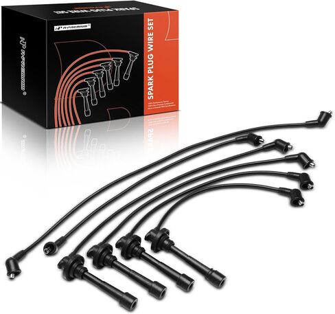 A-Premium 6PCS Spark Plug Wires Compatible with Toyota Corolla 1987-1989, MR2 1985-1989 & Chevrolet Nova 1988 in Saudi Arabia