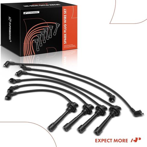 A-Premium 6PCS Spark Plug Wires Compatible with Toyota Corolla 1987-1989, MR2 1985-1989 & Chevrolet Nova 1988 in Saudi Arabia