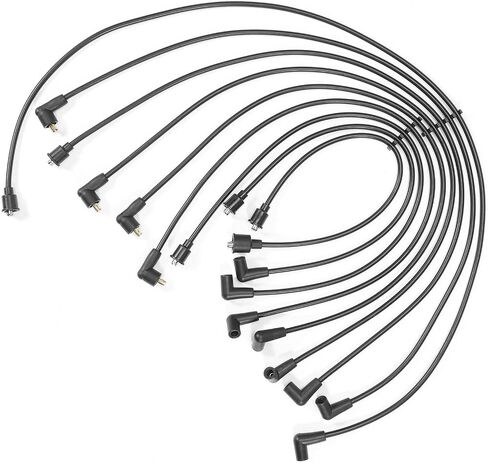 A-Premium Spark Plug Wire Compatible with Chrysler Town & Country 1960-1964 & Dodge Charger 1968-1972, Challenger 1970-1971 & Plymouth Fury, Savoy, 5.9L 6.3L 7.2L 6.6L 7.0L, 9-PC Set in Saudi Arabia