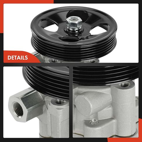 A-Premium Power Steering Pump, with 5-Groove Pulley, Compatible with Subaru Impreza 1997-1998, Legacy 1997-1999 in Saudi Arabia