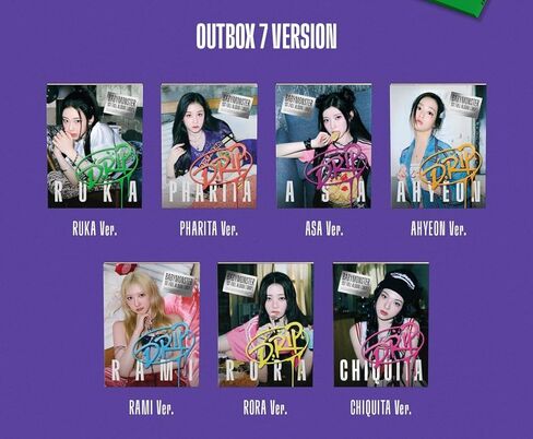 BABYMONSTER 1st FULL ALBUM [DRIP] TAG 7 Set Version + [Pre-Order Embossed Sticker, Hologram Selfie Photocards] in Saudi Arabia