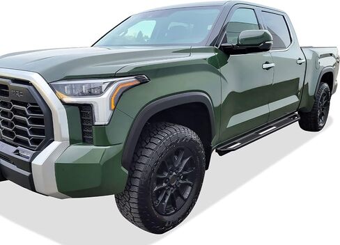 لوحات تشغيل من الفولاذ المقاوم للصدأ مقاس 6.5 بوصات من APS متوافقة مع Toyota Tundra 2022-2025 CrewMax (قضبان Nerf وخطوات جانبية) in Saudi Arabia