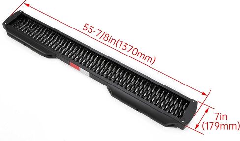 KUAFU 415254-570749-0 مجموعة أسطول خطوة خلفية من الألومنيوم الأسود مقاس 54 بوصة، متوافقة مع 2007+ Mercedes-Benz Sprinter 1500 2500 3500 3500XD 4500، مع مصد للقاعدة/شريط عاكس in Saudi Arabia