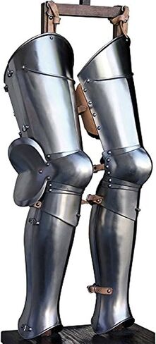 الصلب Greaves القرون الوسطى LARP درع الساق الحرس ريفي خمر ديكور المنزل الهدايا in Kuwait