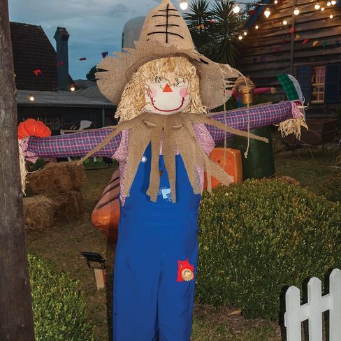 Eurzom 2 Pcs Halloween Scarecrow Costume Accessories for Men Women Burlap Scarecrow Hat Burlap Collar for Halloween Cosplay Party Supplies in Saudi Arabia