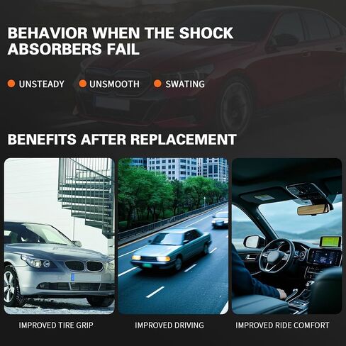 2 قطعة دعامة امتصاص الصدمات الأمامية متوافقة مع E60 E61 525xi 528xi 530xi 535i xDrive 2006-2010 طقم تعليق 31316786519 31306772221 in Saudi Arabia
