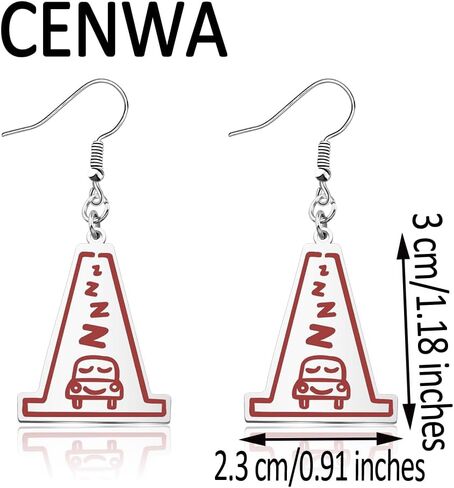 CENWA الفولاذ المقاوم للصدأ السلامة مخروط الأقراط المرور مخروط سحر استرخى أقراط الصليب الحرس المجوهرات in Kuwait