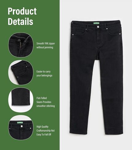 Men's Slim Fit Jeans Stretch Relaxed Fit Fashion Denim Pants in Saudi Arabia