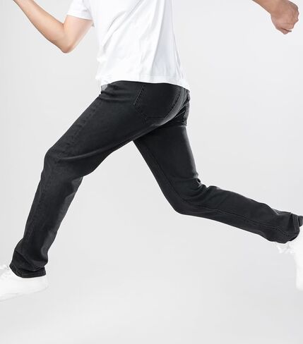 Men's Slim Fit Jeans Stretch Relaxed Fit Fashion Denim Pants in Saudi Arabia