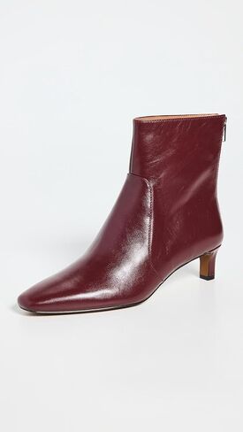 Madewell Women's The Dimes Kitten-Heel Boot in Crinkle Leather Ankle in Saudi Arabia