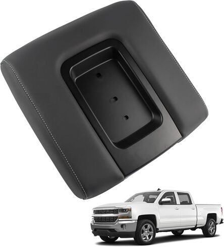 Front Center Seat Console Armrest Lid Black Compatible with 2014-2020 Chevrolet Suburban Tahoe Chevy Silverado GMC Sierra 1500 2500HD 3500HD Yukon XL Replaces 22881398 in Saudi Arabia