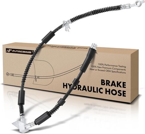 A-Premium Front Driver Brake Hydraulic Hose Compatible with Land Rover Models - For Range Rover Sport 2006 2007 2008 2009 2010 2011 2012 2013 - Replace# LR018105 in Saudi Arabia
