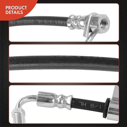 A-Premium Rear Driver Brake Hydraulic Hose Compatible with Select Ford Models - F53 2008-2009 2011-2019, F59 2015-2019 - Replace# 8U9Z2268A in Saudi Arabia